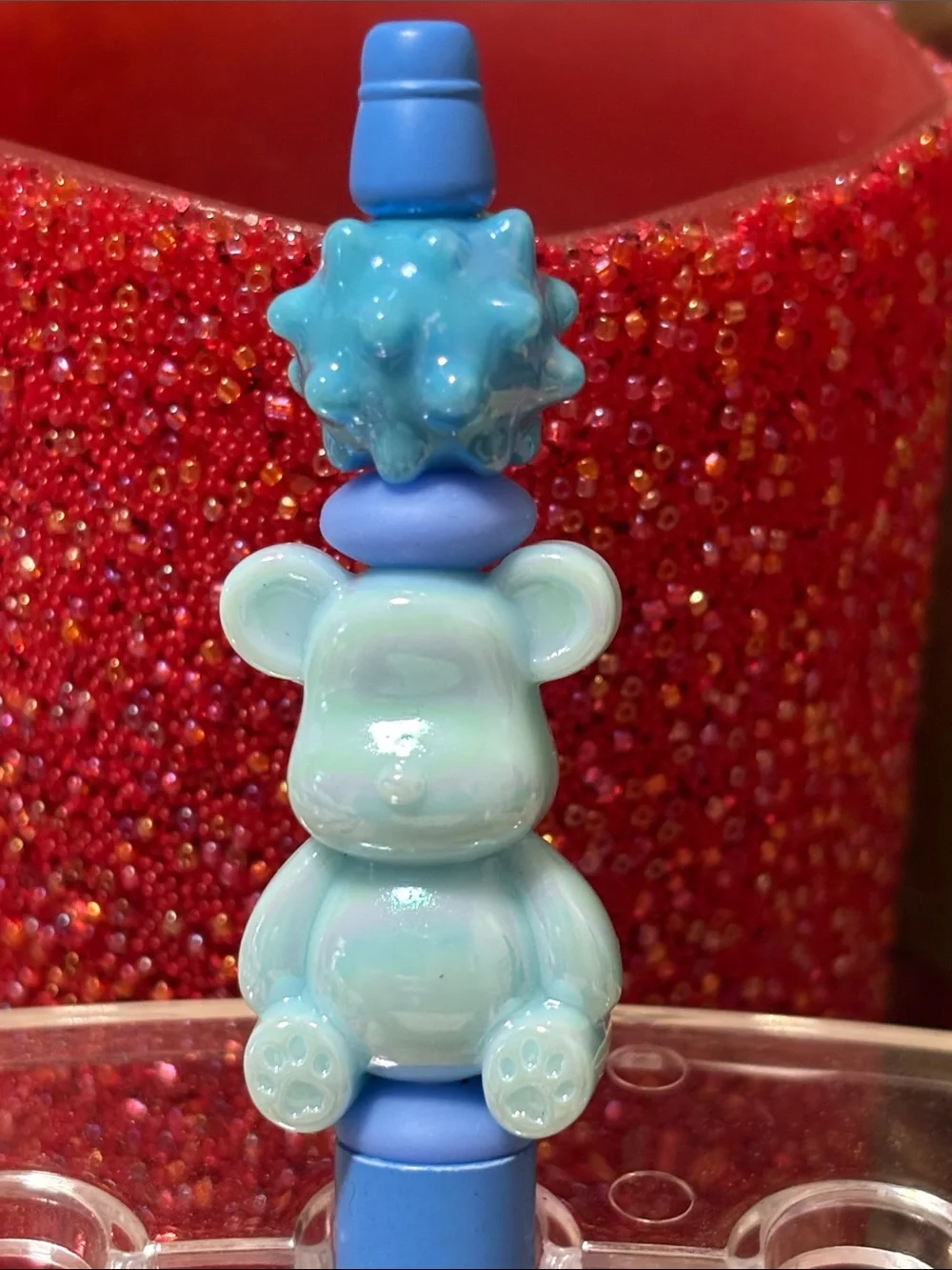 Bear beaded pen (1)